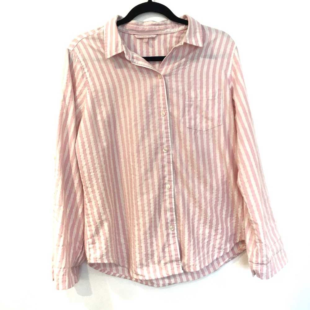 [VICTORIASSECRET] Long sleeve pajamas top button